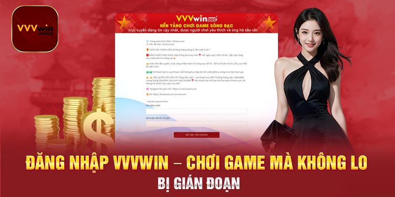 Quy trình đăng nhập VVVwin cụ thể qua từng bước